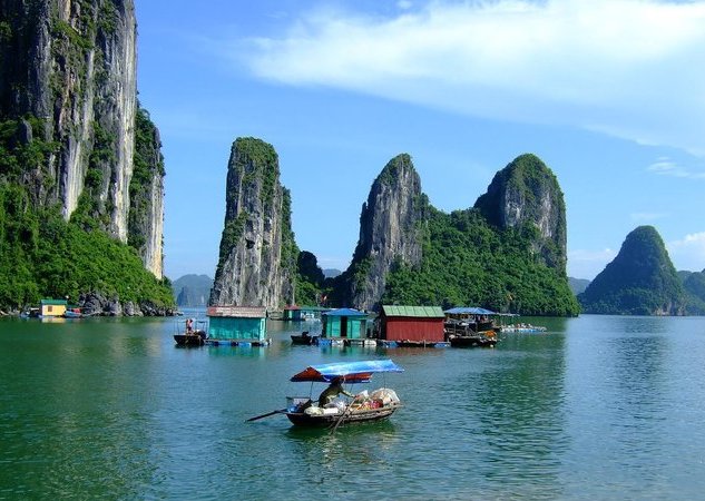 halong bay floating villages